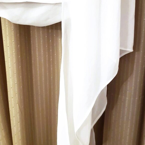 Chiffon Superdown Alivia white strapless dress - Picture 10 of 13